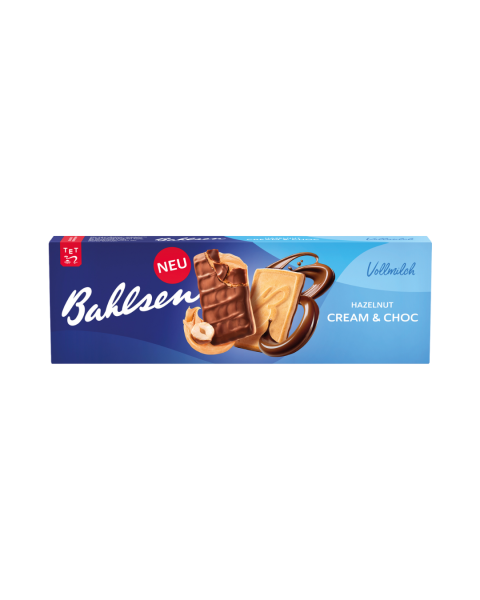 Bahlsen Cream und Choc Hazelnut Vollmilch, 100g
